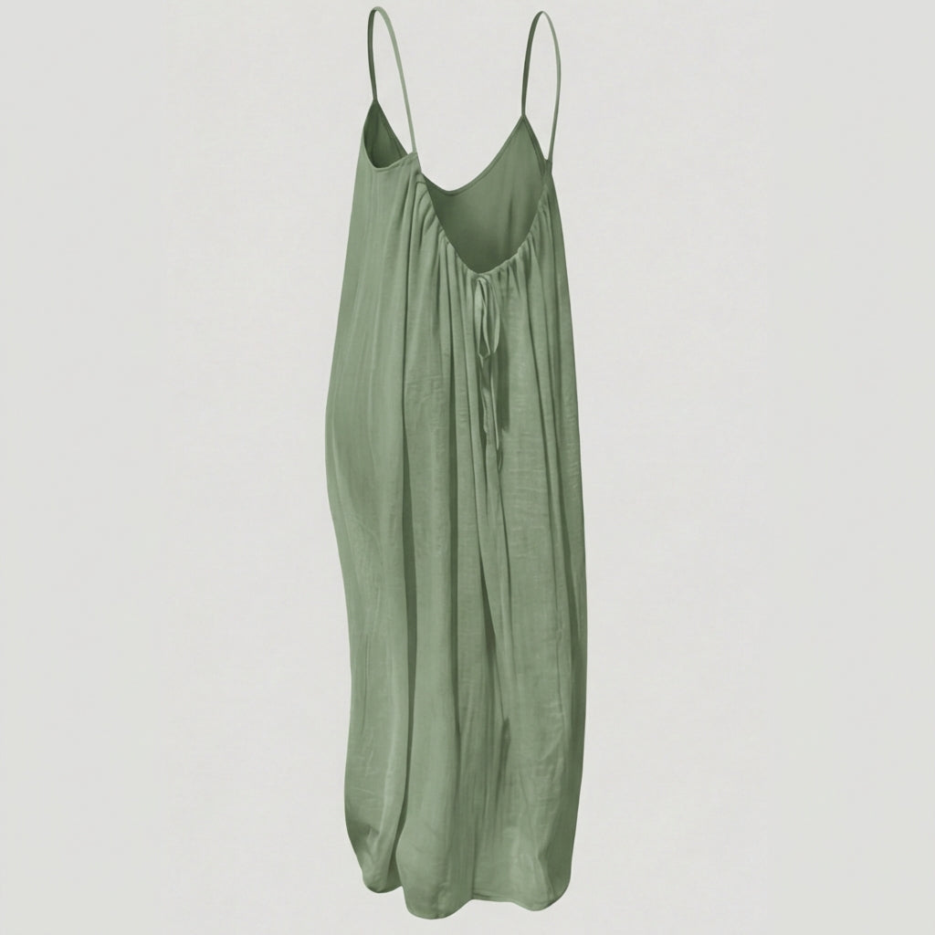 Vestido maxi de verano Soleia™ con espalda abierta y fluido