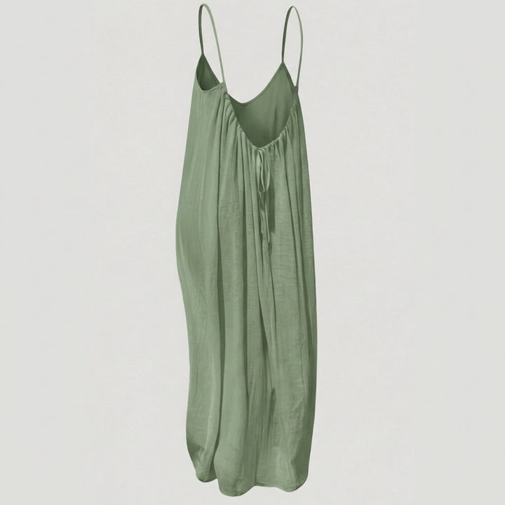 Vestido maxi de verano Soleia™ con espalda abierta y fluido