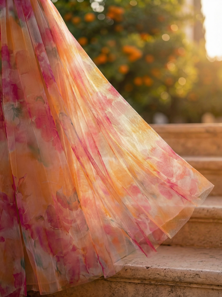 Marbella | Maxikleid mit Spaghettiträgern