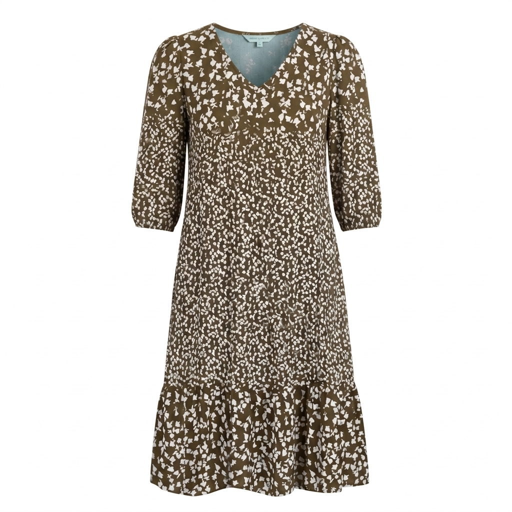 Bellora™ – Breezy Floral Midi with Ruffle Hem