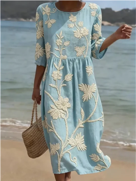 Kelsey • Elegant Floral Dress