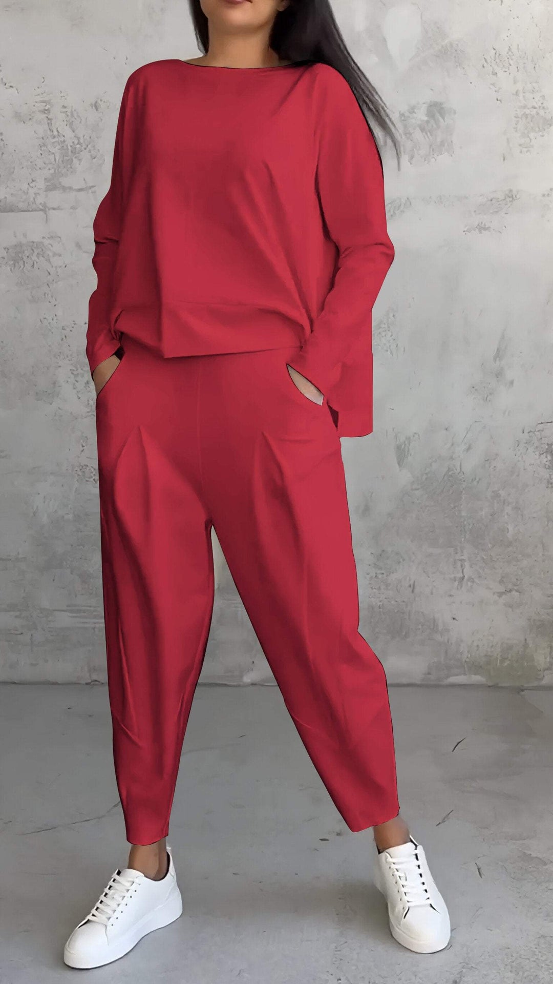 Nora | Conjunto Lounge Feminino 2 Peças com Blusa de Manga Longa e Calça