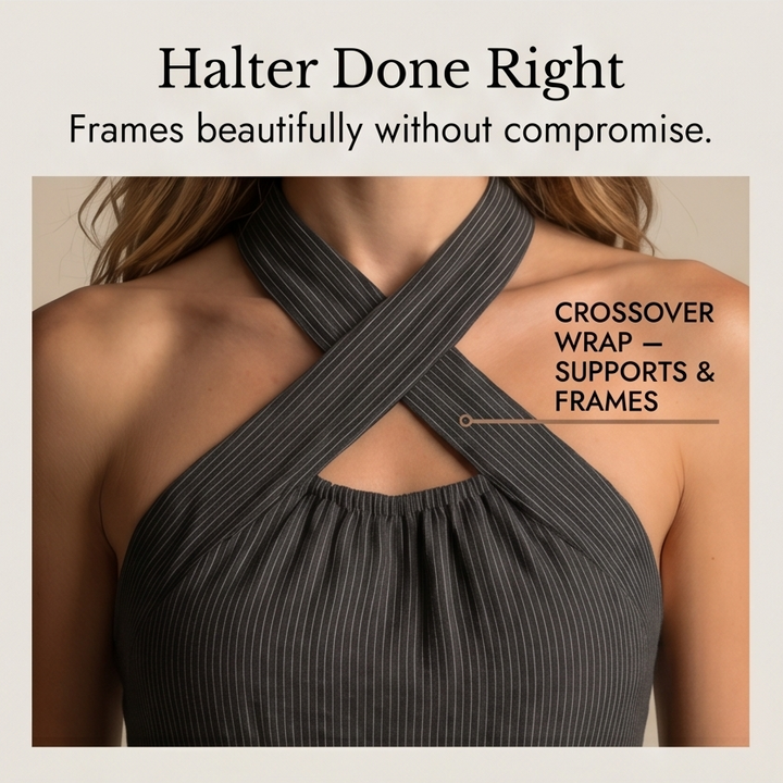 Halter Jumpsuit for Women - Wide Leg Summer One Piece