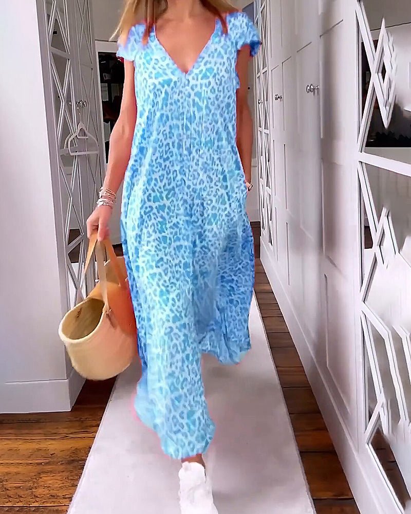 Glaiza| Vestido Maxi com Decote em V