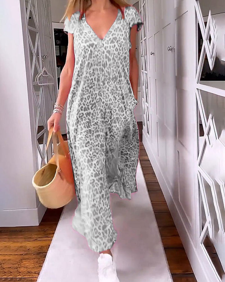 Glaiza| Vestido Maxi com Decote em V