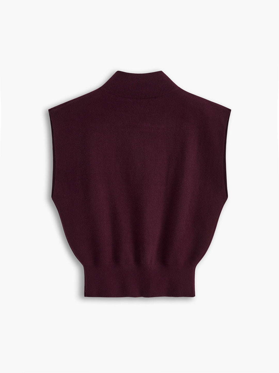 Noira | Top senza maniche da donna con collo alto e spalline imbottite
