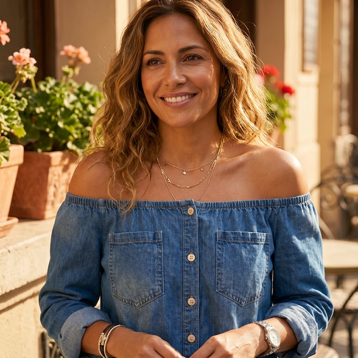 Off Shoulder Denim Jumpsuit Wide Leg One Piece for Women
