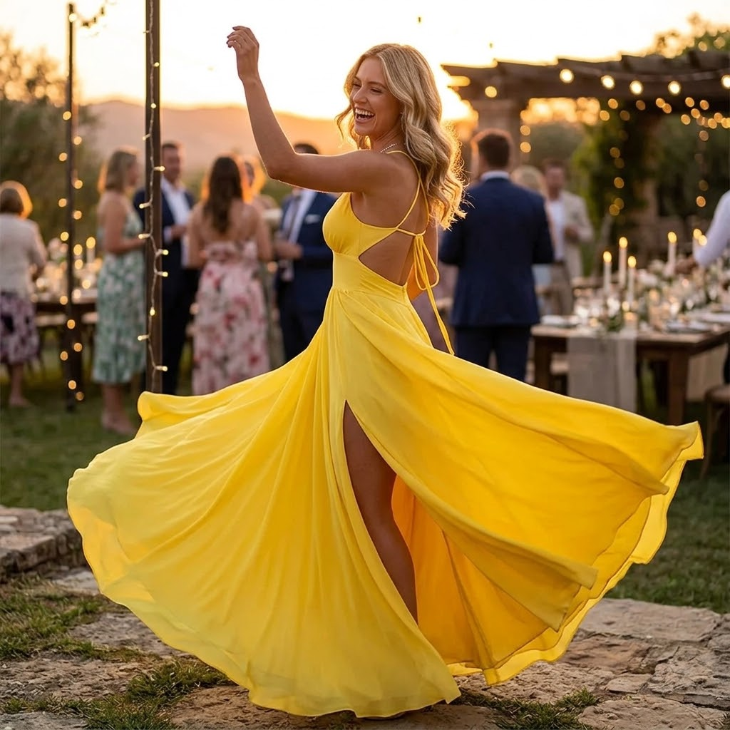 Florenza™ – Flowing V-Neck Maxi Dress