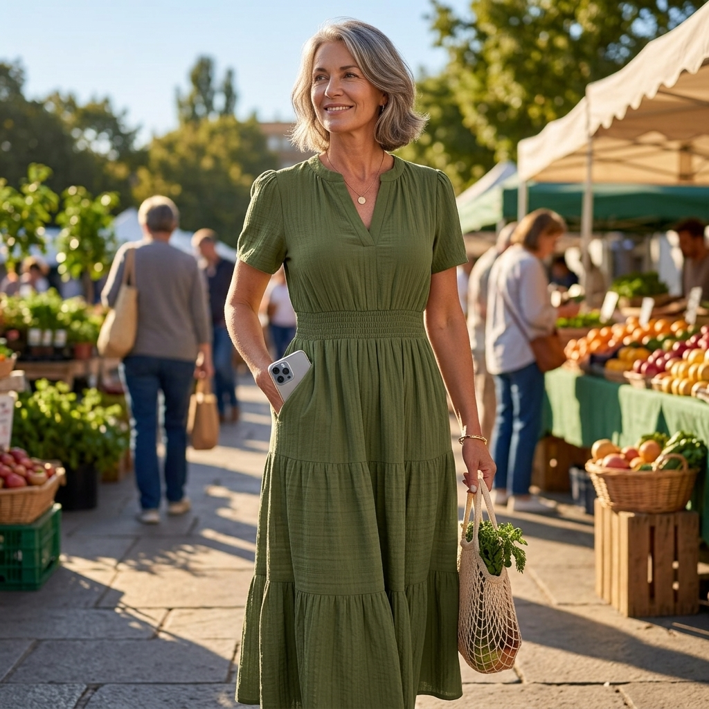 Vivara™ – Flowing V Neck Summer Maxi Dress
