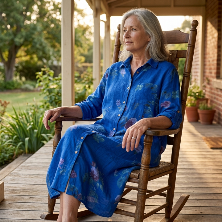 Rosalie™ – Floral Shirt Dress