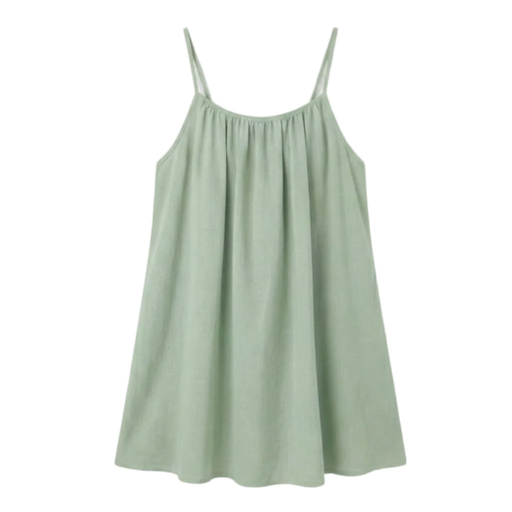 A-Line Sundress with Open Back Detail - Lightweight Summer Dress