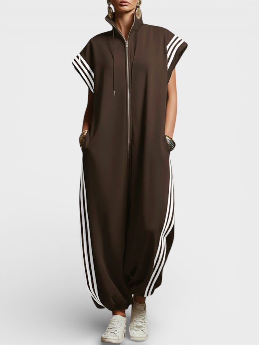 Valeria™ Jumpsuit mit Reißverschluss am Hals