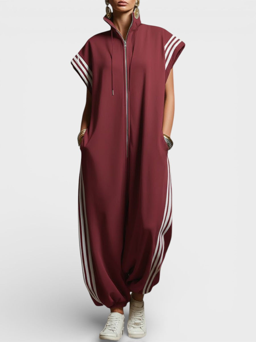 Valeria™ Jumpsuit mit Reißverschluss am Hals