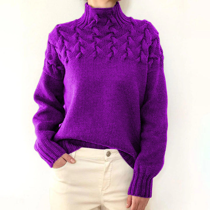 Elena | Cuello Alto Tejido y Cálido