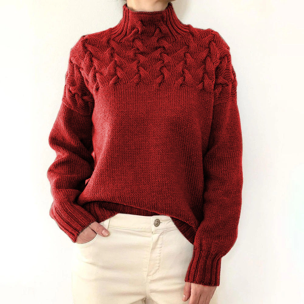 Elena | Cuello Alto Tejido y Cálido