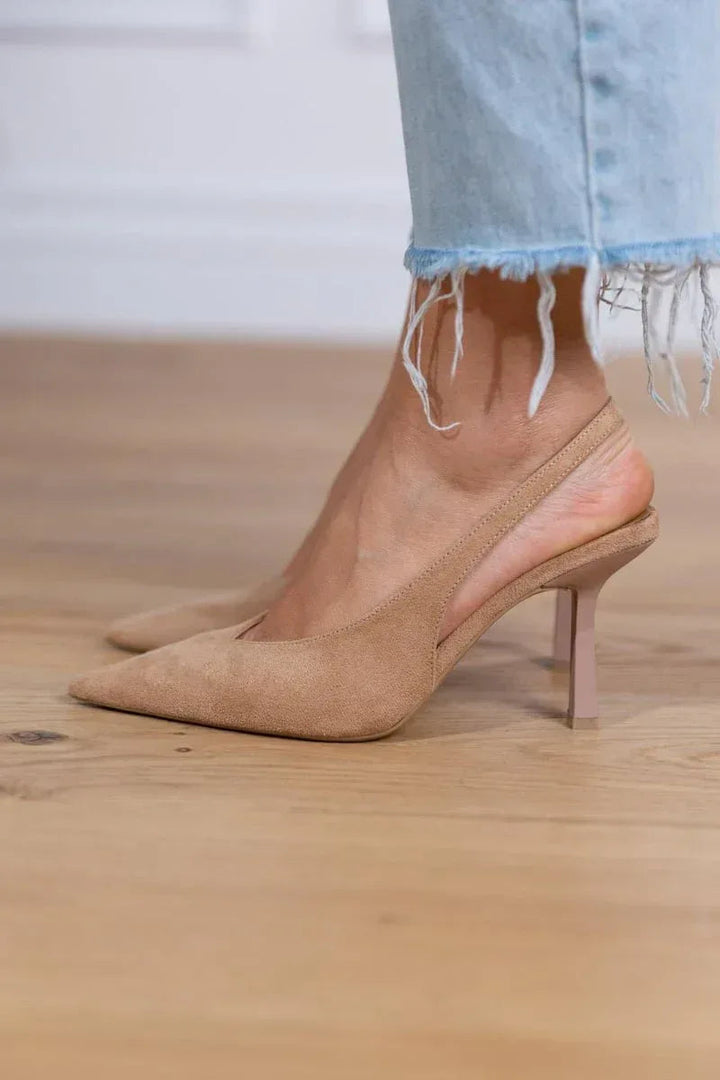 Vyna™ | Tacones bajos nude