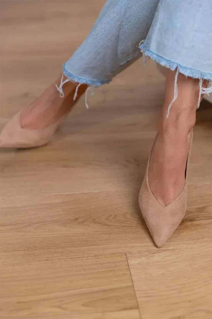 Vyna™ | Tacones bajos nude