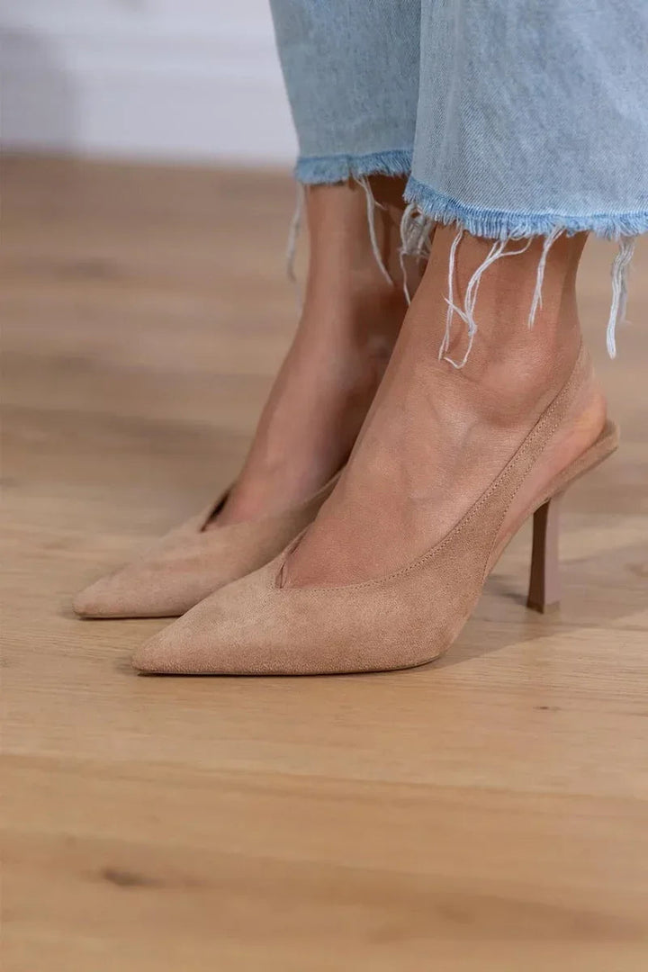 Vyna™ | Tacones bajos nude