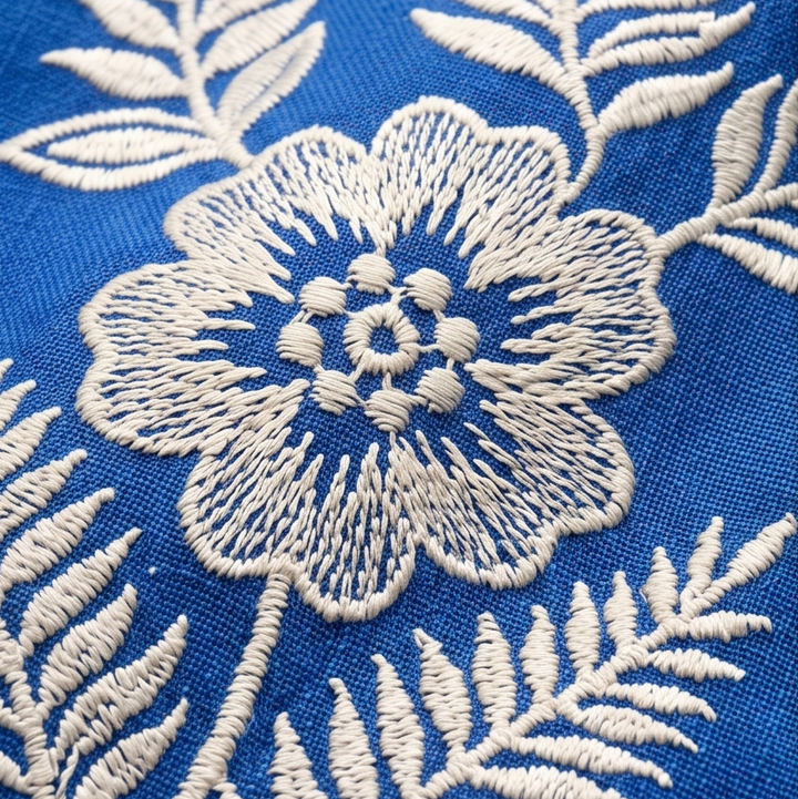 Solenya™ – Embroidered Floral Midi Dress