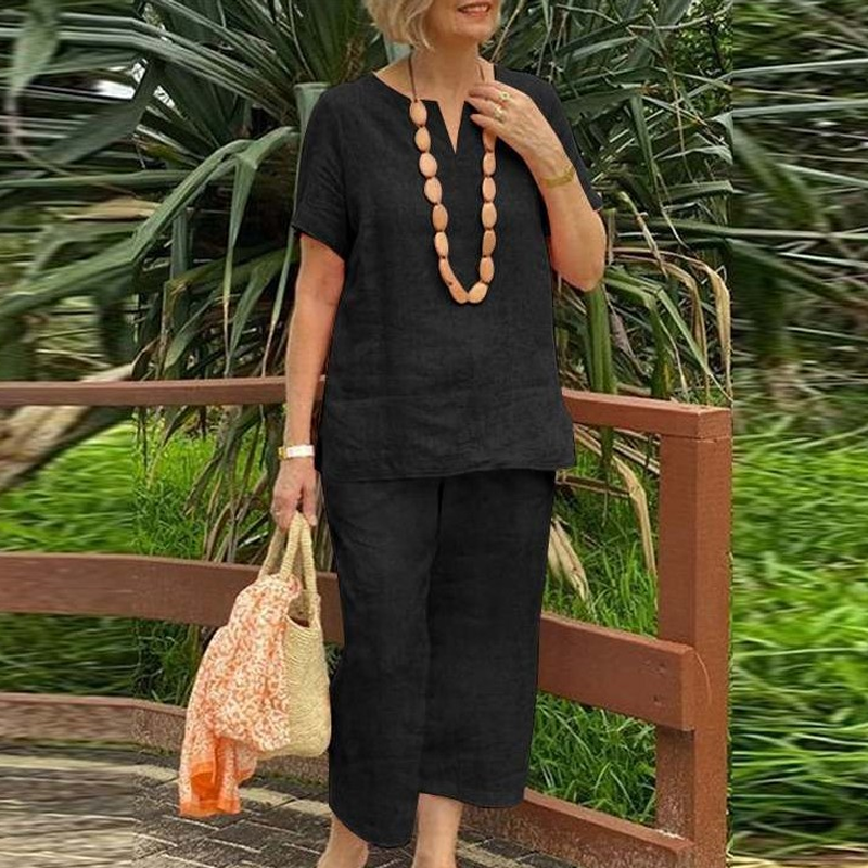 Completo Donna Casual 2 Pezzi: Top e Pantaloni