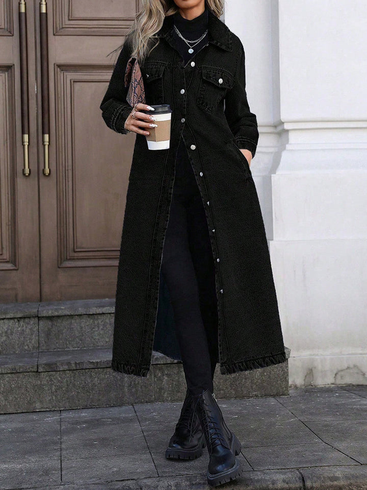 Maya | Stylová dlouhá džínová bunda