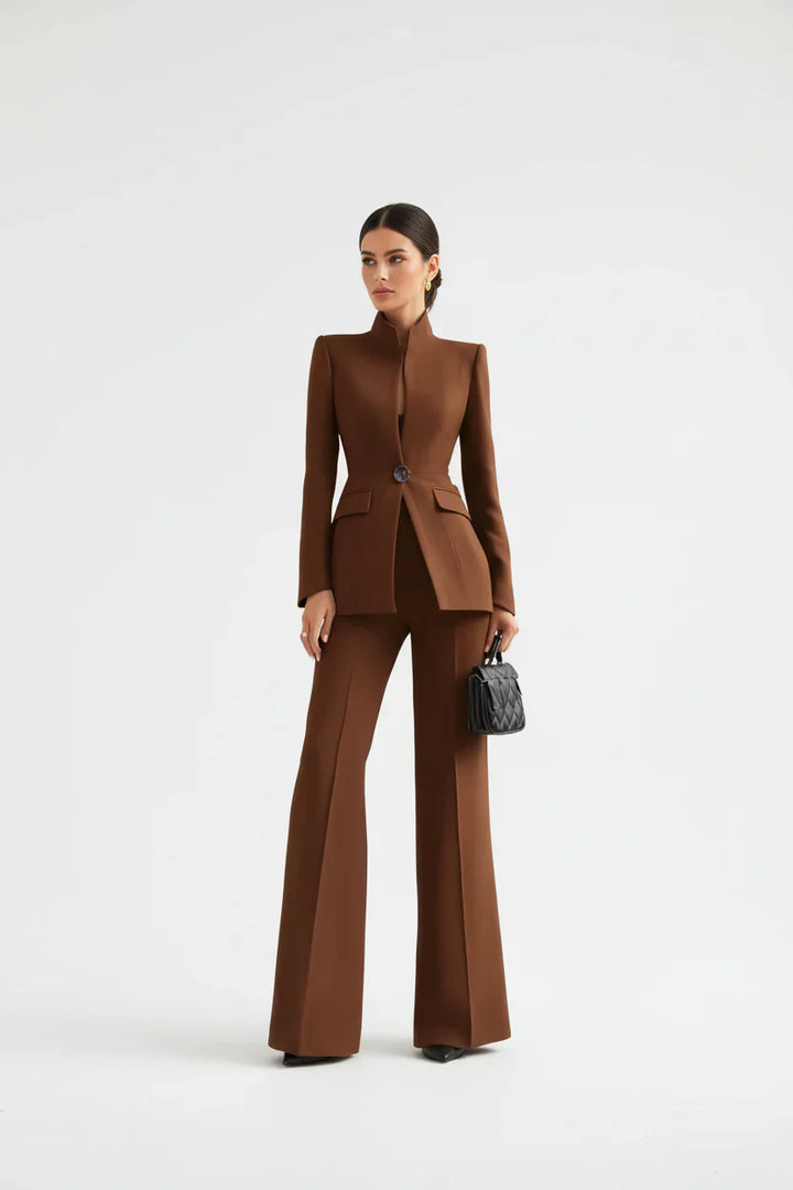 Georgina | Conjunto de blazer y pantalones palazzo