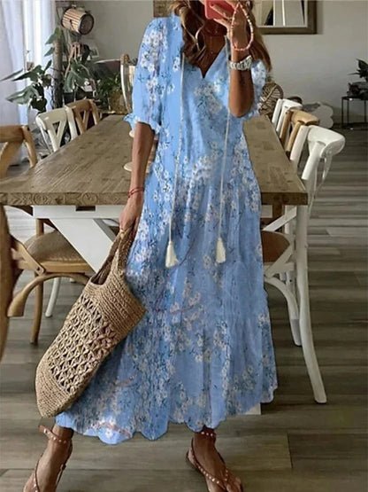 Luna | Vestido Bohemio Sin Esfuerzo con Ajuste Favorable