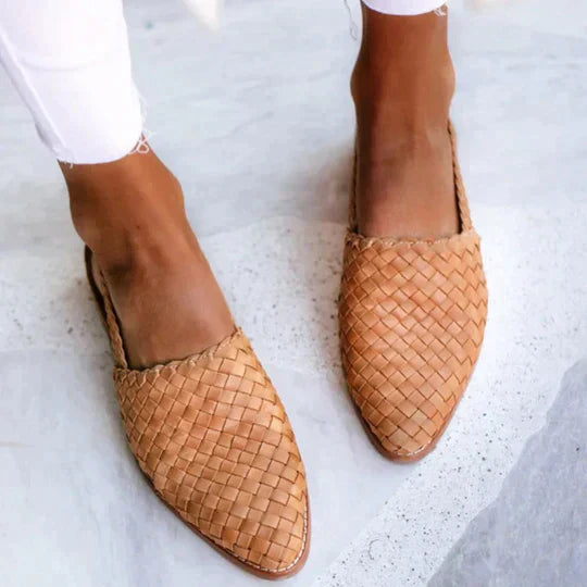 Lyn | Sandalias planas artesanales™