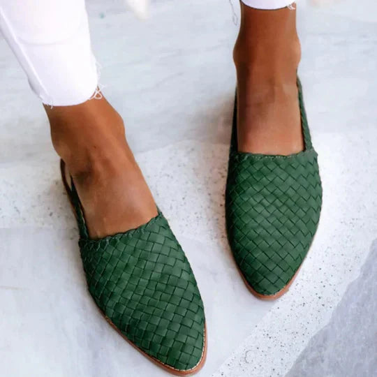 Lyn | Sandalias planas artesanales™