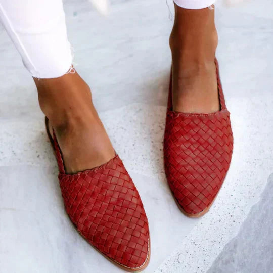 Lyn | Sandalias planas artesanales™